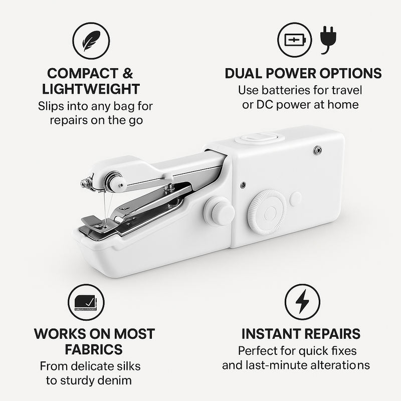 StitchNova™ - Handheld Portable Mini Sewing Machine For Beginners